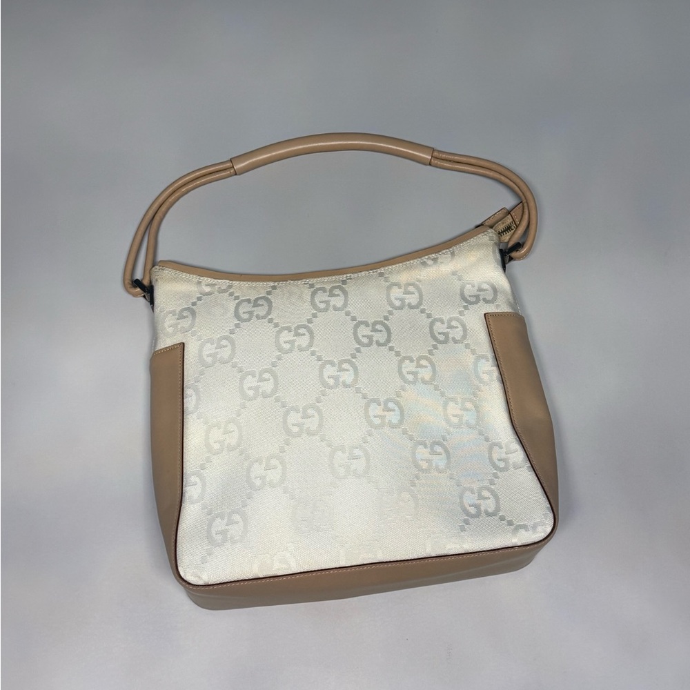 Gucci GG Monogram Beige and White Women's Bag